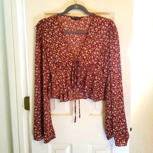 Floral crop tie top